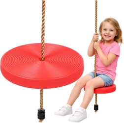 Kruzzel children's hanging swing with round seat