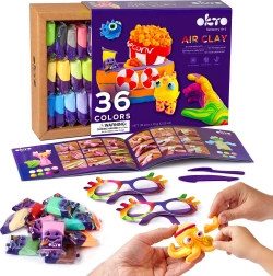 Pašcietējošs modelēšanas māls komplekts 36 krāsās OKTO