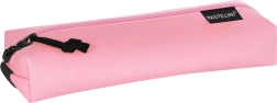 Wide PU PASTELINI case with elastic strap, pink
