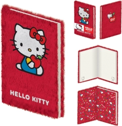 Hello Kitty plīša piezīmju grāmata A5
