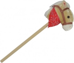 Pūkains koks uz kāta ar skaņu 80 cm, bēšs