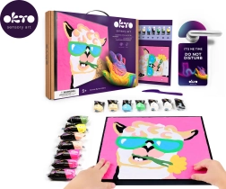 Gleznošana ar masu pēc skaitļiem Lama 29 × 29 cm