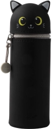 Silikona penālis tuba Cat Lovers melna kaķe