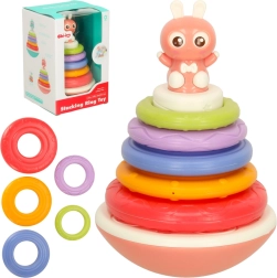 Šūpojoša rotaļlieta Bibi-Inn sensoro attīstībai, rozā