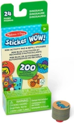 DINOSAURS uzlīmju uzpildes MELISSA & DOUG Sticker WOW!