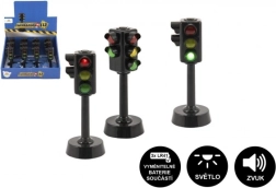 Plastmasas interaktīvais luksofors ar baterijām 12 cm