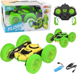 Stunt rc car 360° – green