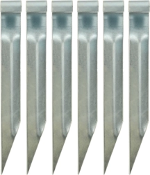 Trampolīnas enkuri – tērauda āķi nostiprināšanai, 6 gab. (35 × 4 cm)