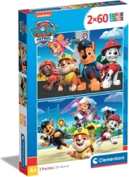 puzle 2 × 60 gabali Paw Patrol Super Color