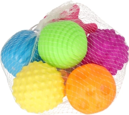 Sensorās bumbiņas bērniem, komplekts 6 gab. tīklā
