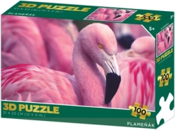 3D puzle flamingo 100 gabalu