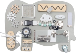 Aktivitātes tāfele zilonis MONTESSORI BABY MIX