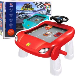 Manuālais braukšanas simulators – sarkans izglītojošs galdiņš