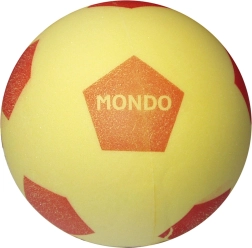 Mondo mīksta putu futbola bumba, dzeltena, 20 cm