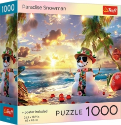 Trefl puzzle Snowman in Paradise 1000 pieces
