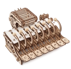 Ugears koka mehāniskais mūzikas instrumenta Celesta modelis