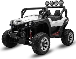 Elektriska bērnu bagija mašīnīte Baby Mix Road 4x4 – balta