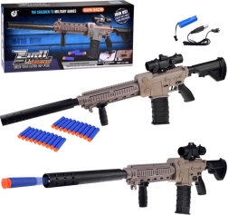 Liels automātisks putu blasteris ar optiku un magazīnu