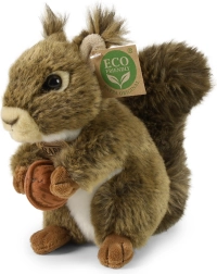 Plīša vāvere ar riekstiņu 17 cm eco friendly