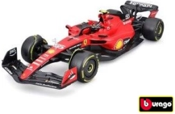Bburago 1:18 Scuderia Ferrari SF-23 Formula 1 (2023) Karloss Saincs ar vadītāja figūriņu