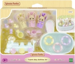 Sylvanian Families vannošanās trīnīšiem – komplekts ar zaķēniem un piederumiem