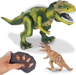 Tālvadāms dinozaurs ar gaismas efektiem