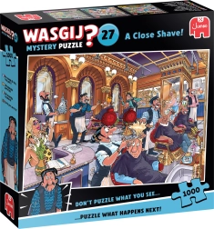 Puzzle Jumbo Wasgij Mystery 27: Pamatīga skūšanās 1000 gabalu