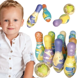 Mīkstās bērnu ķegļi ar dinozauriem Woopie - 12 gab.