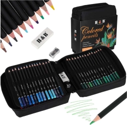 Krāsainie zīmuļi maciņā, 120 gab.