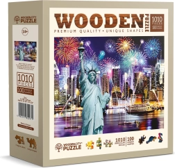 Koka puzle WOODEN CITY Nakts Ņujorka 1010 detaļas