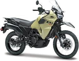 Maisto motocikla modelis Kawasaki KLR 650 haki melns 1:18