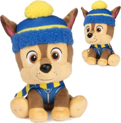 Pūkains suns CHASE no PAW PATROL ar ziemas cepuri un šalli 18 cm