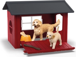 Dog Kennel with Golden Retriever – Schleich Farm World