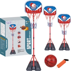 WOOPIE bērnu basketbola grozs ar regulējamu augstumu 90–170 cm + bumba