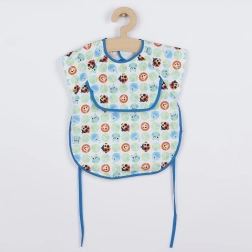Bērnu priekšautiņš–aizsargpriekšauts New Baby 42 × 35 cm zilā krāsā