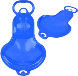 Plastmasas bērnu sniega ragavas ar rokturi