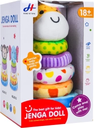 Mīksta saliekamā piramīda pašiem mazākajiem – žirafe