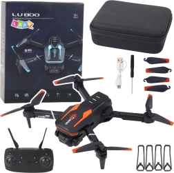 Dronis ar kameru LU800 ar LED gaismām – oranžs