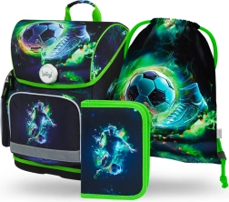 Skolas komplekts BAAGL Ergo Futbola spēlētājs – aktovka, penālis un maisiņš