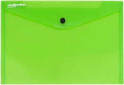A4 izmēra mapīte ar spiedpogu, zaļa, eCollection