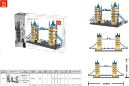 Konstruktoru komplekts Ēkas TOWER BRIDGE, 1054 detaļas