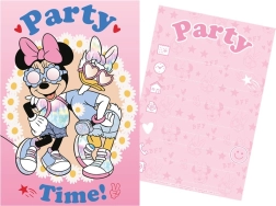 Ballīšu ielūgumu un aplokšņu komplekts MINNIE MOUSE 5+5