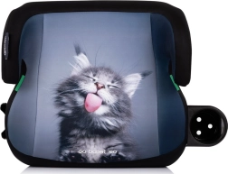 Chipolino automašīnas paliktnis Go Boost i-Size 125–150 cm ar ISOFIX – kaķis