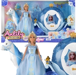 Woopie ledus princese Lili ar burvju karieti un piederumiem