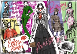 Puzle Emily in Paris: modes iedvesma 1000 gabaliņi