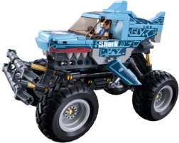 Sluban Power Bricks uzvelkamais off-road “Zilais Haizivs” konstruktors