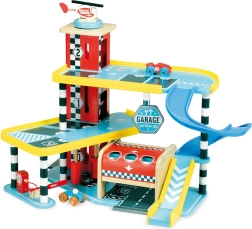 Vilac garāža Vilacity – koka daudzstāvu garāža ar liftu un mašīnītēm