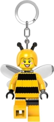 Light-up keychain LEGO minifigure bumblebee girl