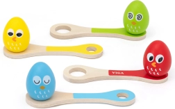 VIGA olu skrējiens uz karotes – koka līdzsvara spēle bērniem