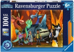 RAVENSBURGER bērnu puzle KĀ IZDRESĒT PŪĶI: THE NINE REALMS XXL 100 gabali